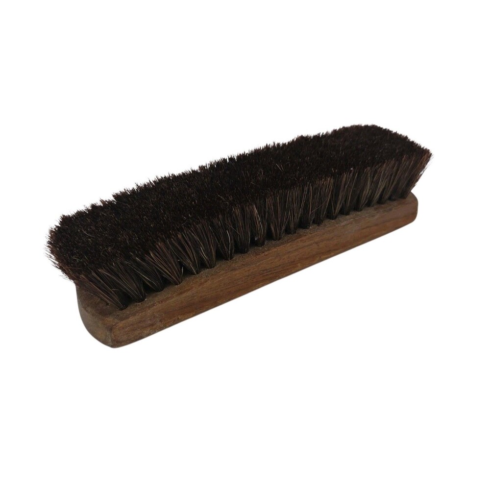 Vintage Stanley Shoe Shine Brush Wood Handle Horse Hair Bristles Soft 6 ¼ in